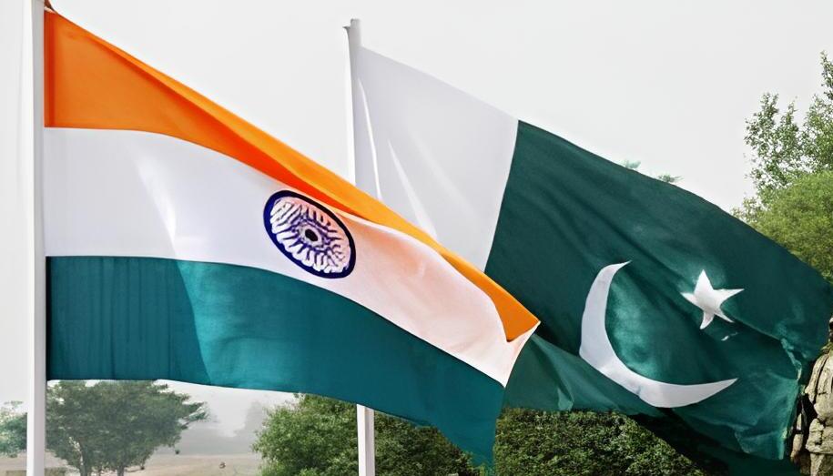 Indian and Pakistani flag